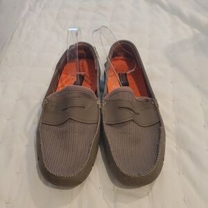 Swims Slip-On Penny Loafers / Drivers Size  9 US in Solid Olive Green